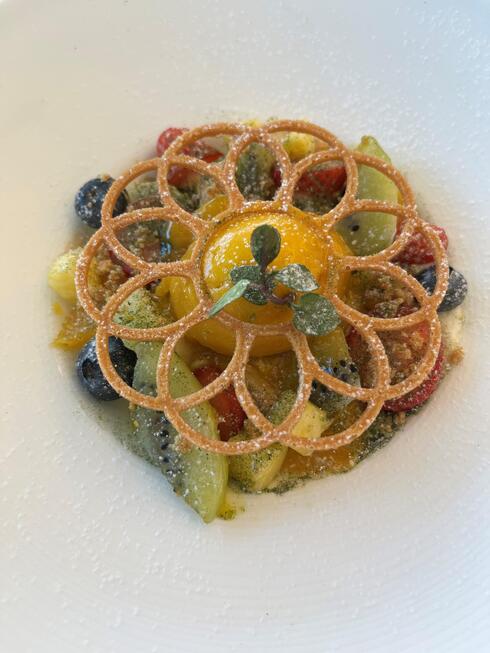 ＜季節の限定デザート＞
（＋￥660）Salade de fruits, sorbet mangue
（＋￥660）　フルーツのサラダとマンゴーのソルベ
