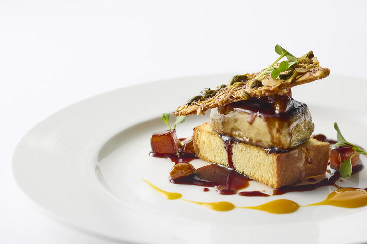 MENU DE SAISON - Starter
Pan-fried duck foie gras