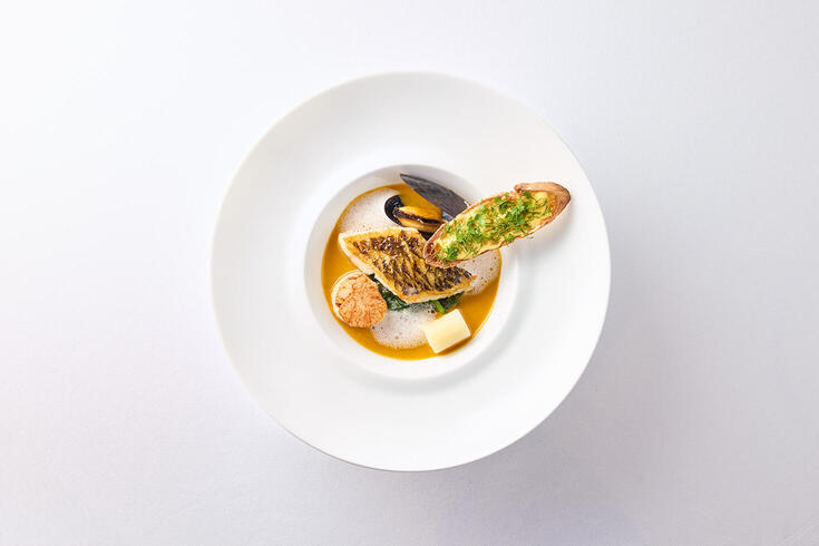 MENU DE SAISON - Fish
Filet de poisson-perroquet budai